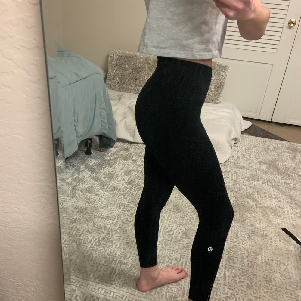 lulu lemon black leggings worn only a few times